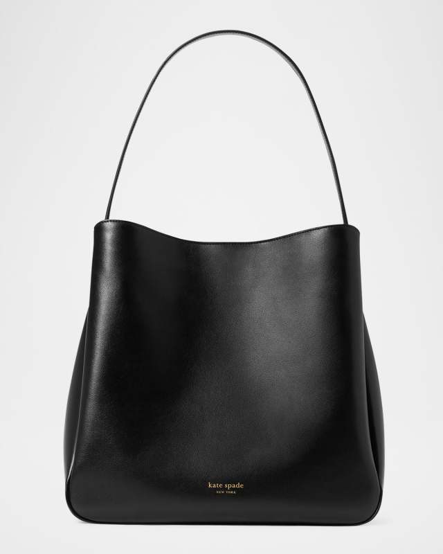 grace large grain leather hobo bag